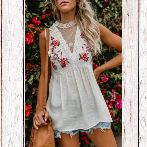 ‼️CLEARANCE PRICE FIRM‼️HP⭐Babydoll Style Tank Top⭐ - Picture 3 of 9